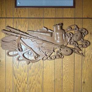 Vintage 1969 Burwood Products Co. Nautical Wall Art Plaque 4771